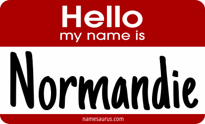 Hello my name is Normandie png download