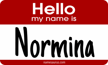 Hello my name is Normina png download
