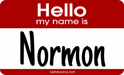Hello my name is Normon png download