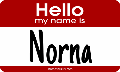 Hello my name is Norna png download