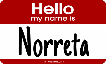 Hello my name is Norreta png download