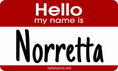 Hello my name is Norretta png download