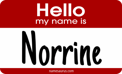 Hello my name is Norrine png download