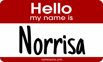 Hello my name is Norrisa png download