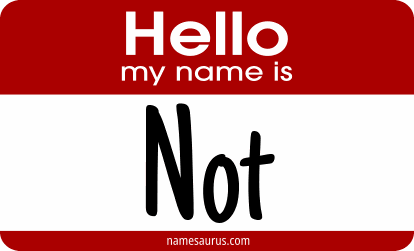 Hello my name is Not png download