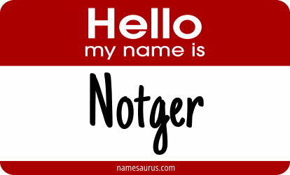 Hello my name is Notger png download