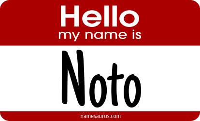 Hello my name is Noto png download