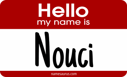 Hello my name is Nouci png download