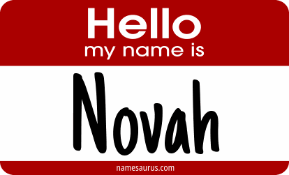 Hello my name is Novah png download