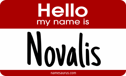 Hello my name is Novalis png download