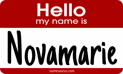 Hello my name is Novamarie png download