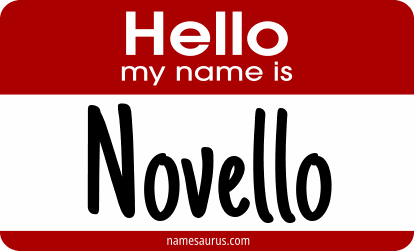 Hello my name is Novello png download