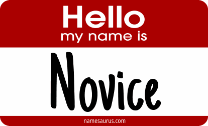 Hello my name is Novice png download