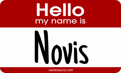 Hello my name is Novis png download
