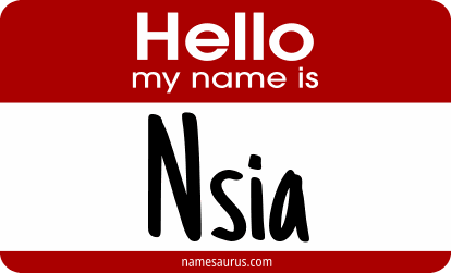 Hello my name is Nsia png download