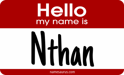Hello my name is Nthan png download
