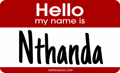 Hello my name is Nthanda png download