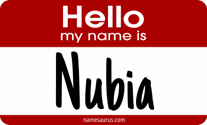 Hello my name is Nubia png download