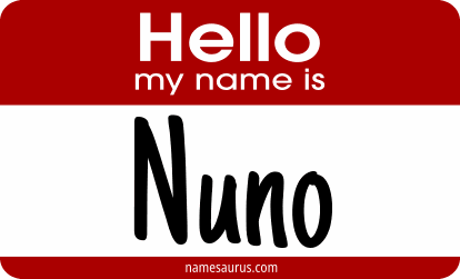 Hello my name is Nuno png download
