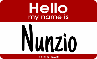 Hello my name is Nunzio png download