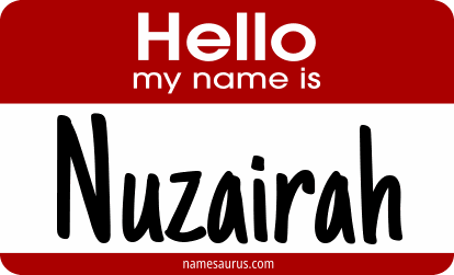 Hello my name is Nuzairah png download