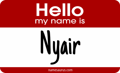 Hello my name is Nyair png download