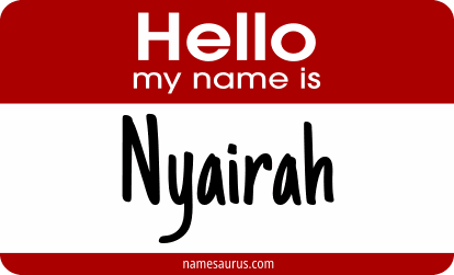 Hello my name is Nyairah png download