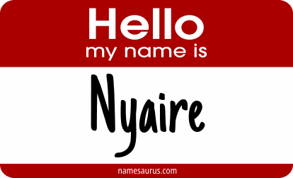 Hello my name is Nyaire png download