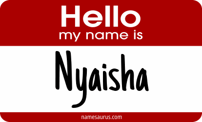 Hello my name is Nyaisha png download