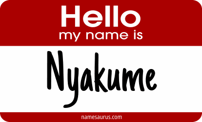 Hello my name is Nyakume png download