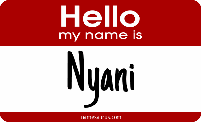 Hello my name is Nyani png download