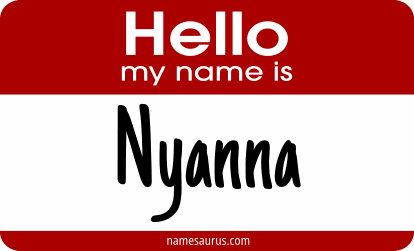 Hello my name is Nyanna png download