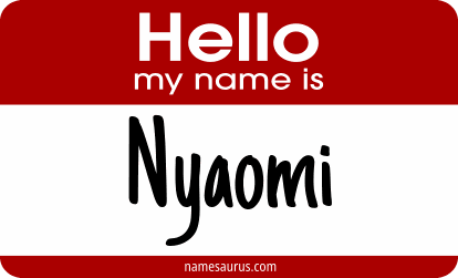 Hello my name is Nyaomi png download