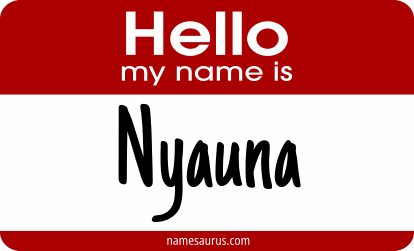 Hello my name is Nyauna png download