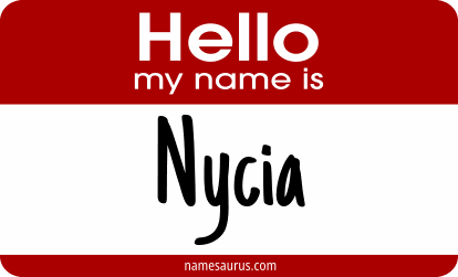 Hello my name is Nycia png download