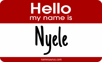 Hello my name is Nyele png download