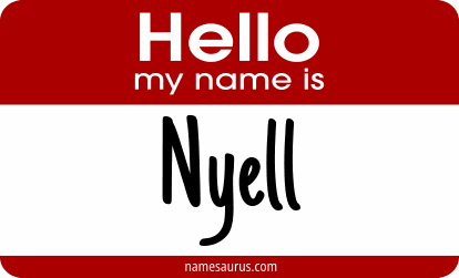 Hello my name is Nyell png download