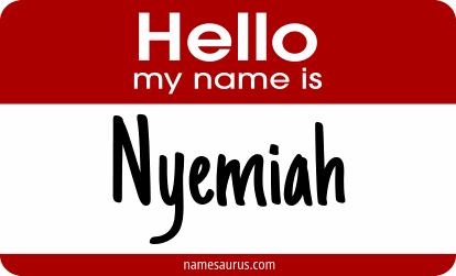Hello my name is Nyemiah png download