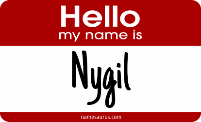 Hello my name is Nygil png download