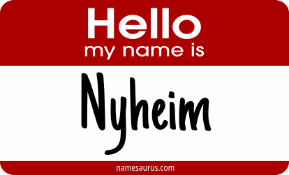 Hello my name is Nyheim png download