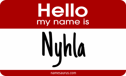 Hello my name is Nyhla png download
