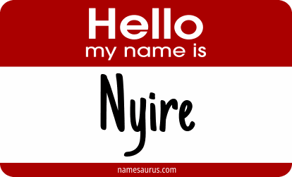 Hello my name is Nyire png download