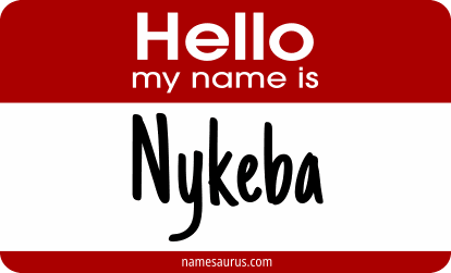 Hello my name is Nykeba png download