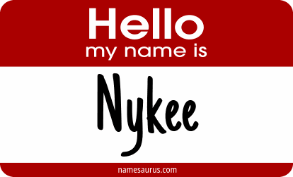 Hello my name is Nykee png download