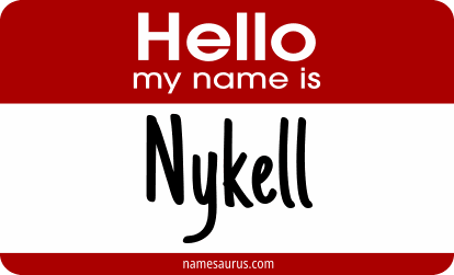 Hello my name is Nykell png download