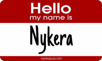 Hello my name is Nykera png download