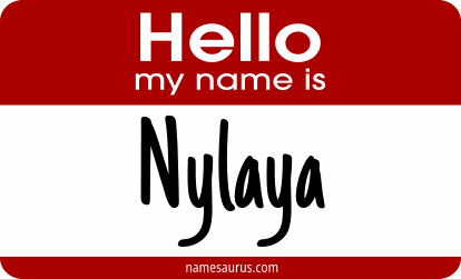 Hello my name is Nylaya png download