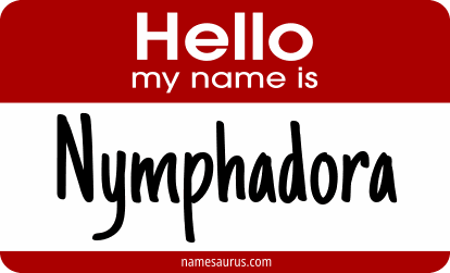Hello my name is Nymphadora png download