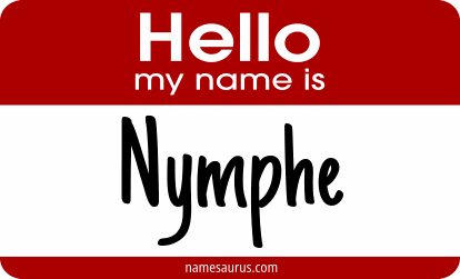 Hello my name is Nymphe png download