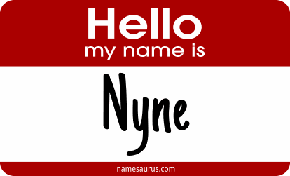 Hello my name is Nyne png download